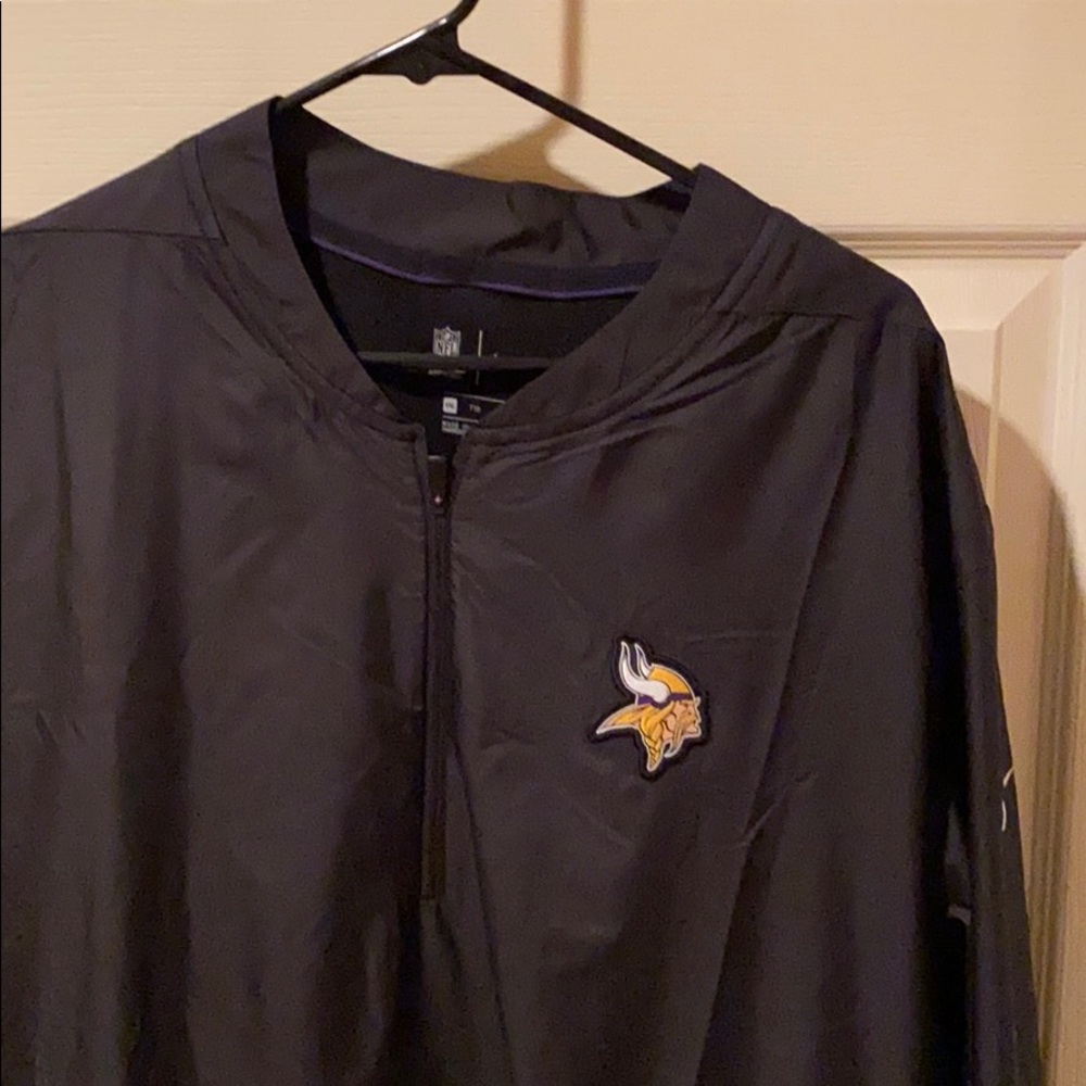 Minnesota Vikings coaches 1/2 zip windbreaker 2XL